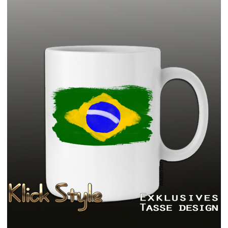 Tasse Splash-Karte Brasilien 2