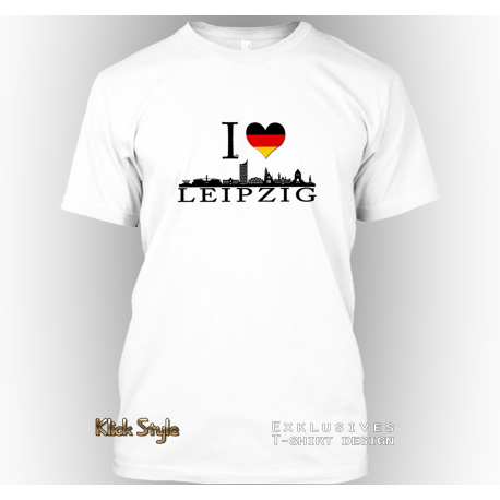T-Shirt "Ich liebe Leipzig"