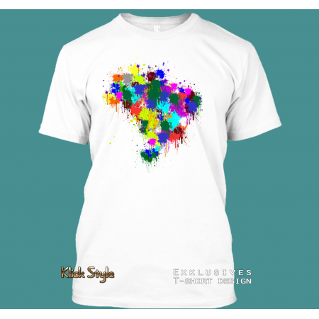 T-Shirt "Splash Karte Brasilien"