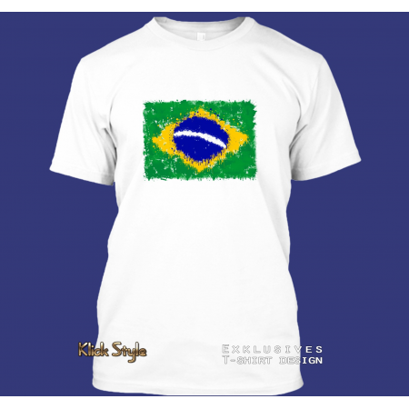 T-Shirt "Splash-Flag Brasilien"