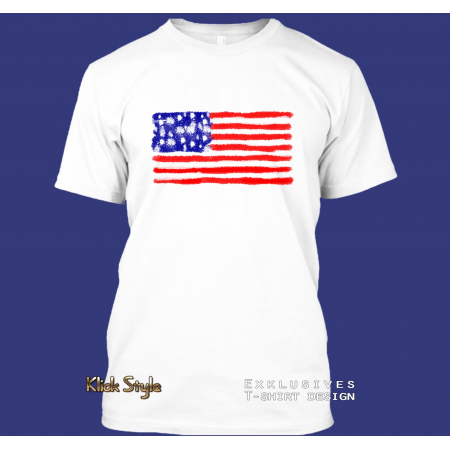 T-Shirt "Splash-Flag USA"