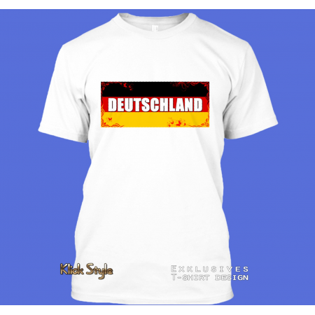 T-Shirt Wort auf Flagge "Deutschland" mit s-r-g Muster