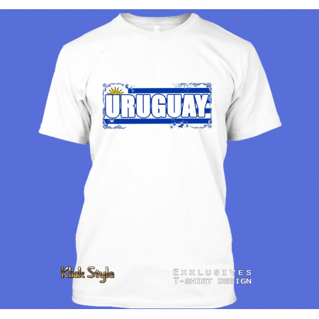 T-Shirt Wort auf Flagge "Uruguay"