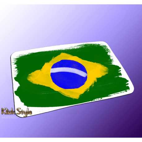 Mousepad "Splash-Flag Brasilien 2"