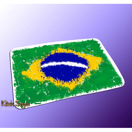Mousepad "Splash-Flag Brasilien"