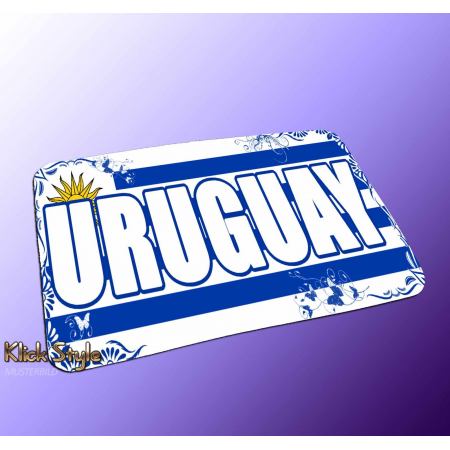 Mousepad Wort auf Flagge "Uruguay"