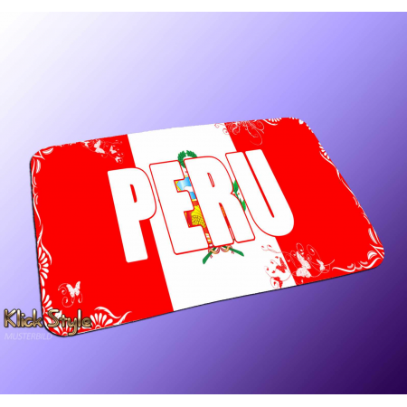 Mousepad Wort auf Flagge "Peru"