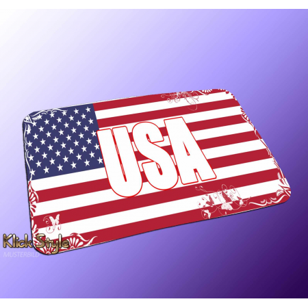 Mousepad Wort auf Flagge "USA"