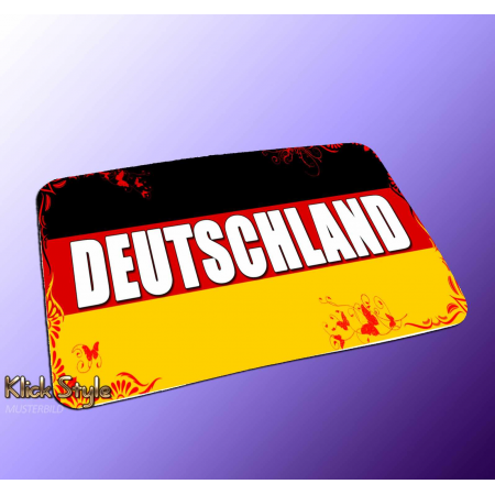 Mousepad Wort auf Flagge "Deutschland / Germany"