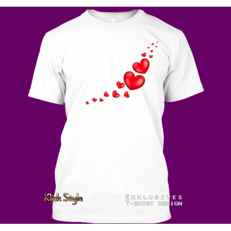 T-Shirt "Fliegende Herzen"